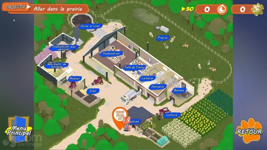 *A 3D application* to discover the journey of milk